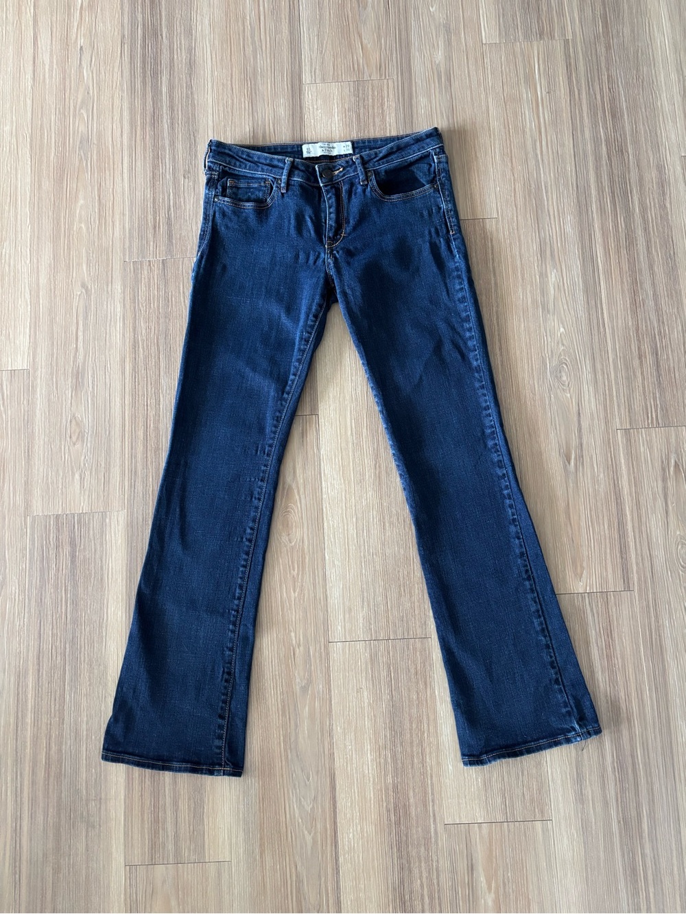 Vintage Abercrombie & Fitch Low Rise Bootcut Jeans Y2K Womens 6S Stretch Preppy